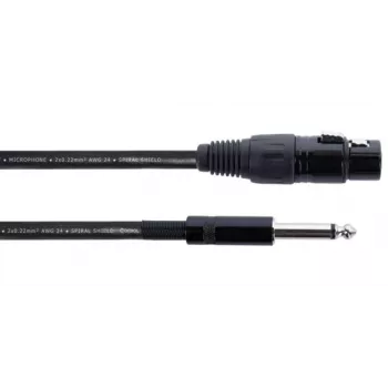 Cordial EM 10 FP XLR na 6,3 mm mono jack audio kábel 10 m čierny 14752