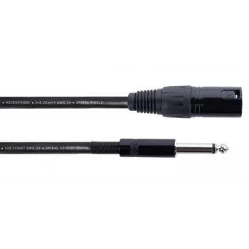 Cordial EM 5 MP XLR na 6,3 mm mono jack audio kábel 5 m čierny 14753