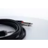 Cordial 14865 audio Y adaptérový kábel 3,5 mm stereo na 2x 6,3 mm mono 5 m čierny