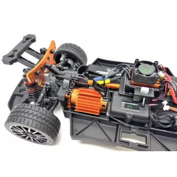 Absima Speed Demon 1:12 rally auto 4WD Brushless RTR RC model biela 70 km/h