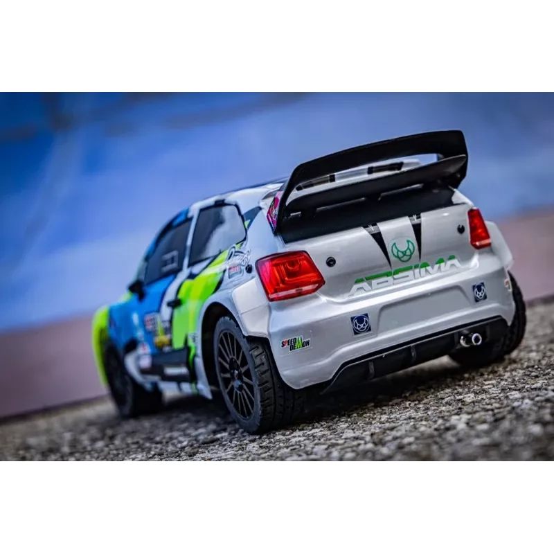 Absima Speed Demon 1:12 rally auto 4WD Brushless RTR RC model biela 70 km/h