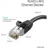 Flexline RJ45 patch kábel, Cat. 7 S/FTP, PUR, čierny, 25,0 m (FL31-39105)