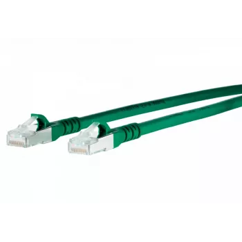 METZ CONNECT 1308450355-E Cat6a S/FTP patch kábel, 0,3 m, zelená