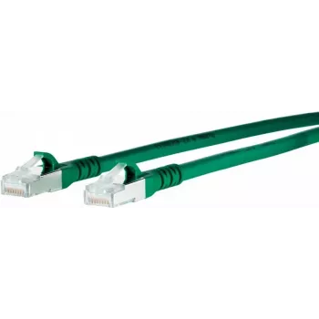 METZ CONNECT 1308450355-E Cat6a S/FTP patch kábel, 0,3 m, zelená