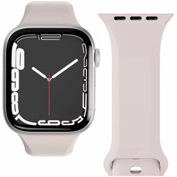 VONMÄHLEN Classic Band 2 pre Apple Watch 40/41/42mm, remienok z plnej hovädzej kože v krémovej