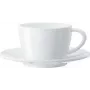 JURA sada šálok na cappuccino, 2 porcelánové šálky a podšálky, 180 ml, biela 66501