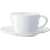 JURA sada šálok na cappuccino, 2 porcelánové šálky a podšálky, 180 ml, biela 66501