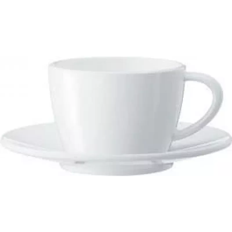 JURA sada šálok na cappuccino, 2 porcelánové šálky a podšálky, 180 ml, biela 66501