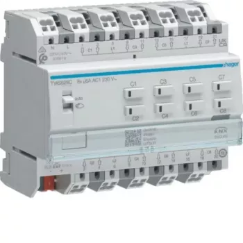 Hager TYAS628C 8-kanálový aktor pre rolety/žalúzie KNX 230V