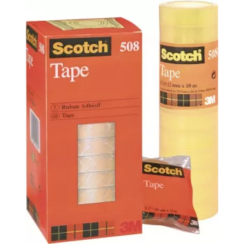 3M Scotch Magic Tape 508, 15 mm x 33 m, transparentná, 10 rolí 5081533