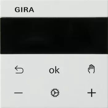 Gira RTR BT System rws 539427 regulátor izbovej teploty, čistá biela lesklá