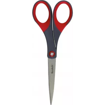 3M Scotch Precision nožnice 180 mm červená/sivá špicaté nerez Comfort Grip (1447)