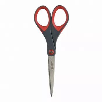 3M Scotch Precision nožnice 180 mm červená/sivá špicaté nerez Comfort Grip (1447)