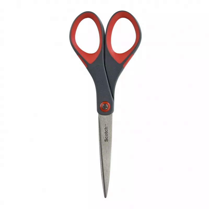 3M Scotch Precision nožnice 180 mm červená/sivá špicaté nerez Comfort Grip (1447)