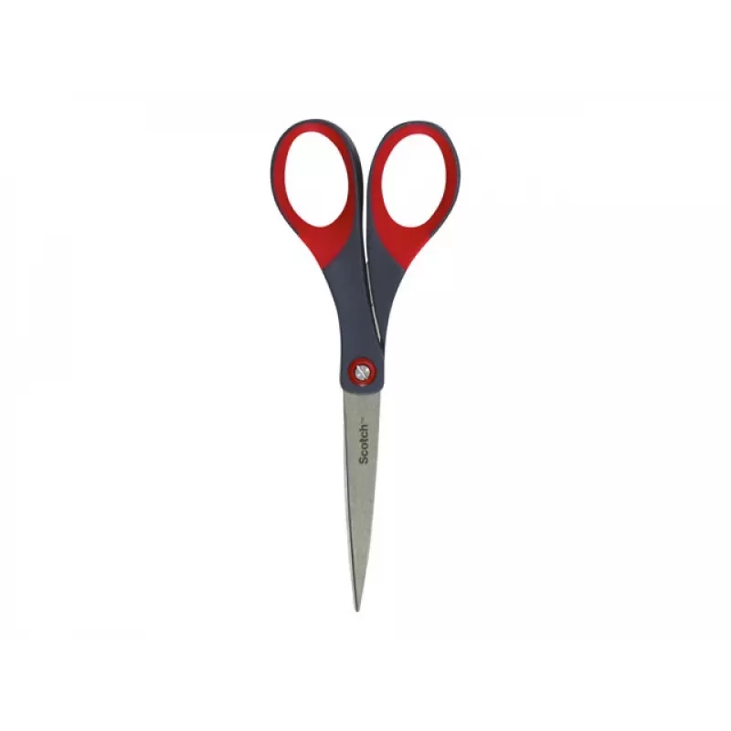 3M Scotch Precision nožnice 180 mm červená/sivá špicaté nerez Comfort Grip (1447)