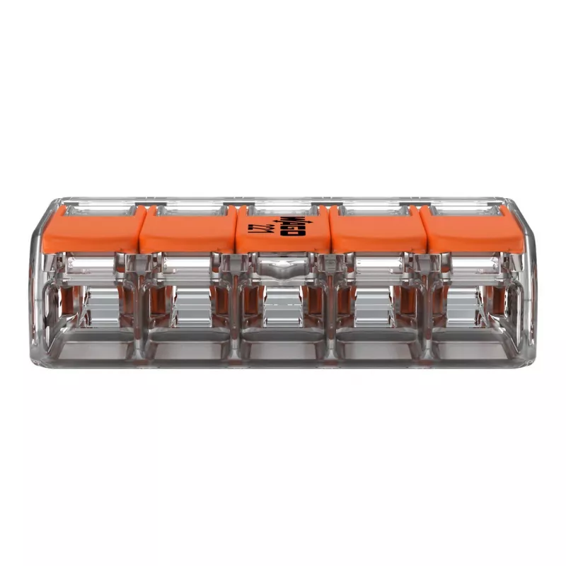 WAGO 221-415 COMPACT spojovacia svorka 5-vodičová 4 mm², balenie 25 ks