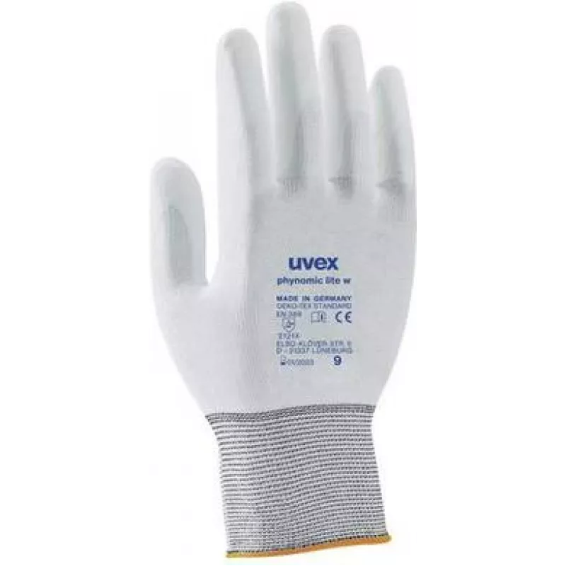 Uvex phynomic lite w ochranné rukavice, veľkosť 9, sivá/biela 6004109