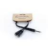 Cordial 14886 audio Y adaptérový kábel 6,3 mm stereo jack konektor samec na 2x 3,5 mm stereo jack konektor samica 0,3 m čierny PVC dvojitý kábel