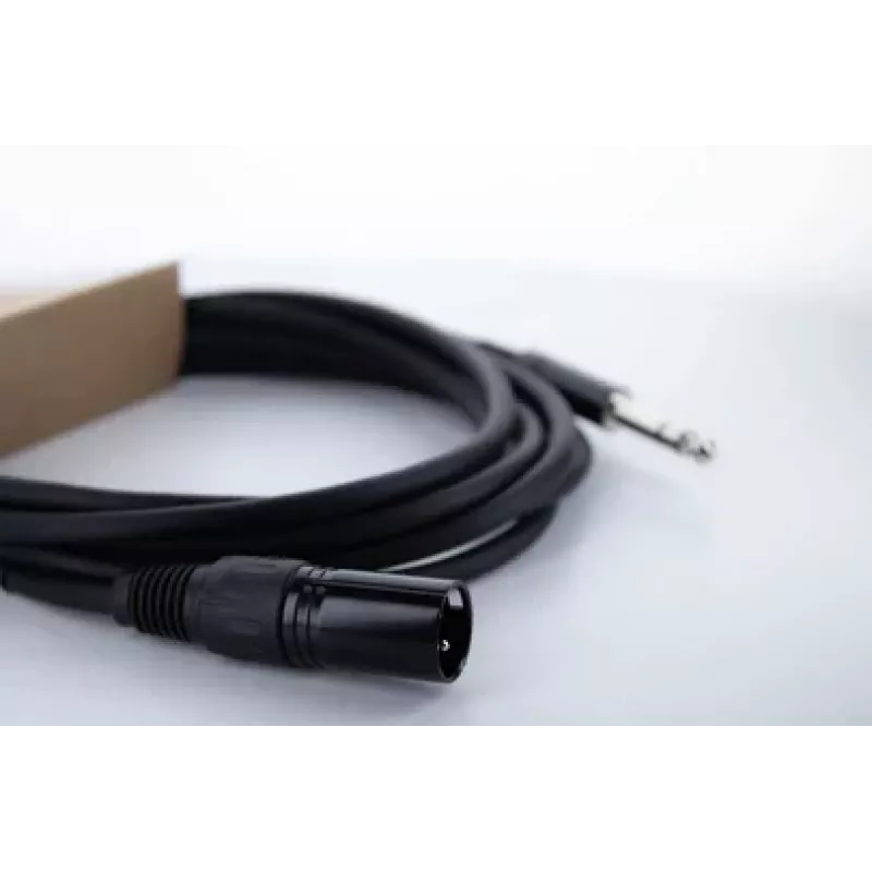 Cordial EM 1 MV XLR na 6,3 mm TRS klinka audiokábel 1 m čierny 14810