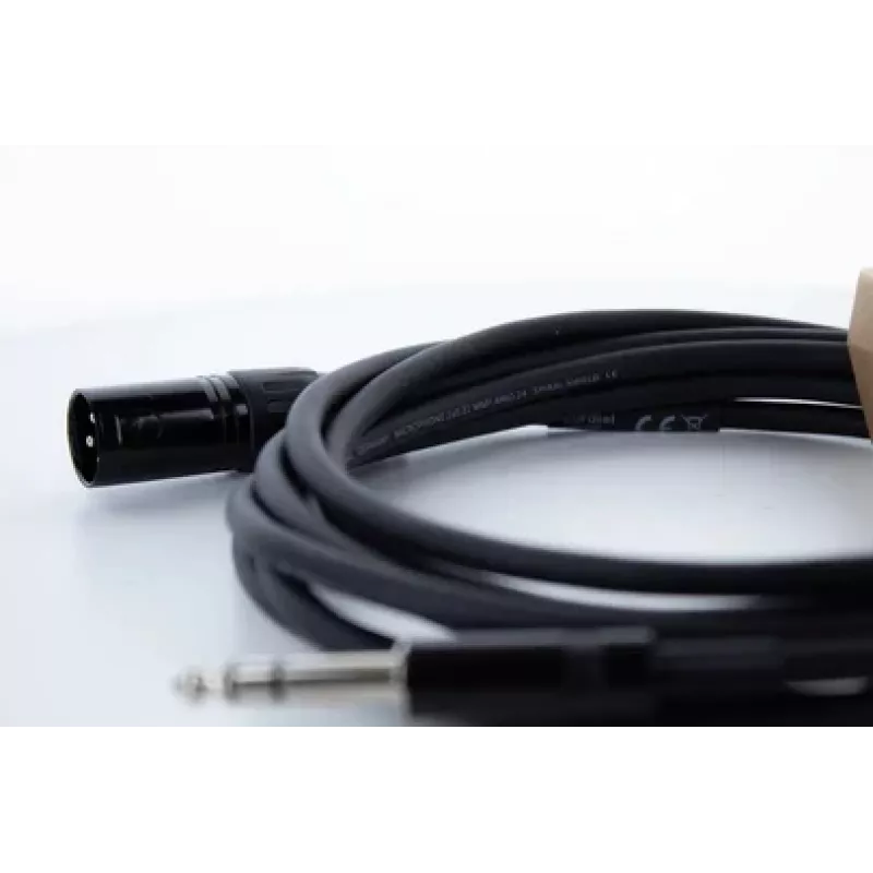 Cordial EM 3 MV XLR na 6,3 mm TRS klinka audiokábel, 3 m, čierny 14812