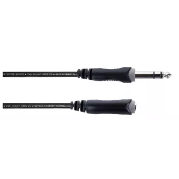Cordial 14826 6,3 mm stereo klinka predlžovací kábel 10 m čierny