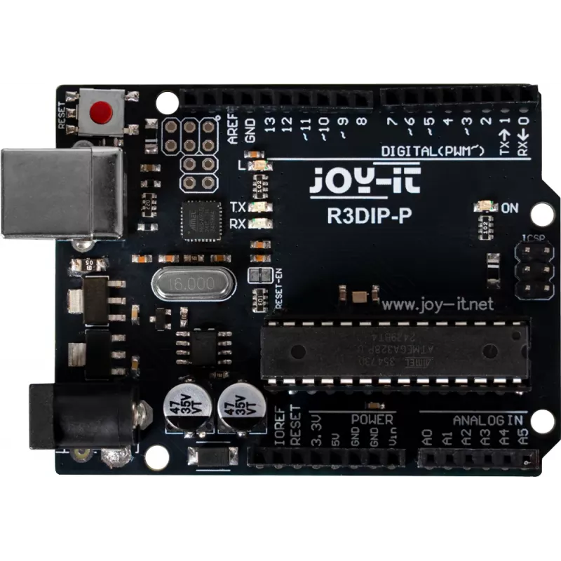 Joy-IT ARD_R3DIP-P Arduino UNO R3 kompatibilná mikrokontrolérová doska s ATmega328P DIP