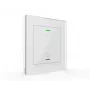 MDT BE-GTL1TW.B1 sklenený tlačidlový panel II Light, 1-násobný, RGBW stavová LED, teplotný senzor, biely