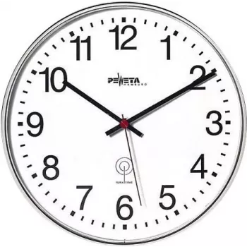 PEWETA rádiové nástenné hodiny matne čierne plast 30 cm čierna/biela 51.130.313