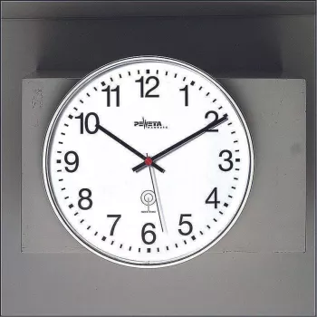 PEWETA rádiové nástenné hodiny matne čierne plast 30 cm čierna/biela 51.130.313
