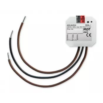 MDT spínací aktor 2-násobný podomietkový, 16 A, 230 V AC, C-Load, Standard, KNX AKS-02UP.03