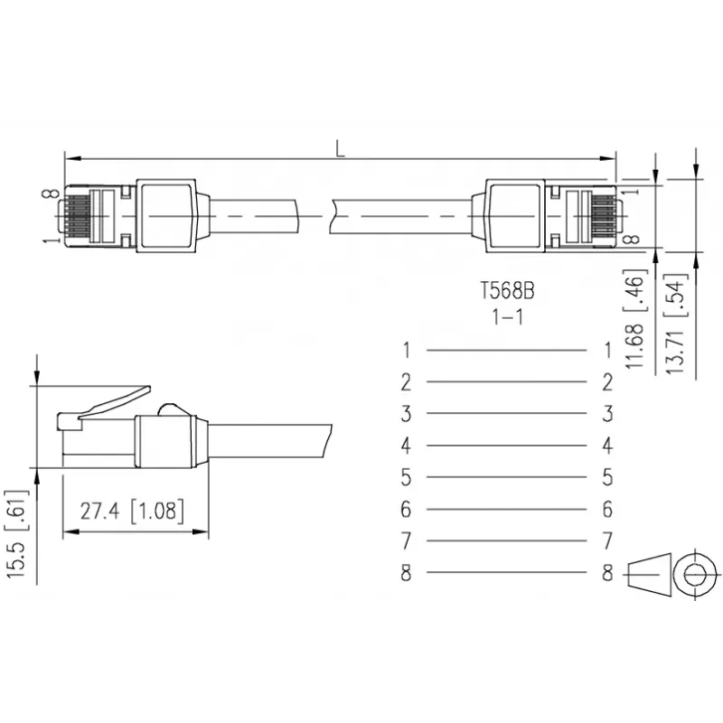 METZ CONNECT 13084U1500-E Cat.6 Ultraflex500 VoIP patch kábel RJ45 konektor samec na RJ45 konektor samec, AWG 26/7, PUR, čierna, 1,5 m