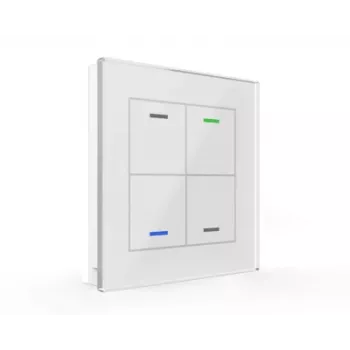 MDT BE-GTL4TW.01 Glass Switch II Light 4-tlačidlový biely