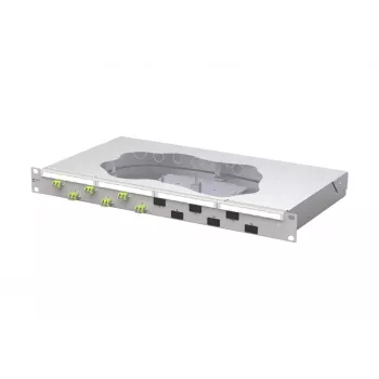 METZ CONNECT sklenené vlákno spájací patch panel 6xLC-D OM5 1U 19 palcov racková montáž 1504587M06-F
