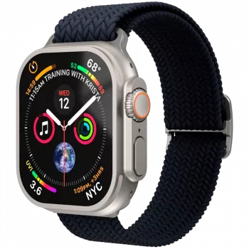 VONMÄHLEN Woven Loop pre Apple Watch 44/45/49mm, Navy