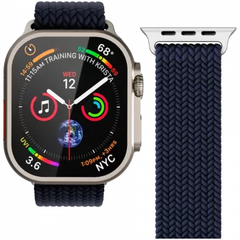 VONMÄHLEN Woven Loop pre Apple Watch 44/45/49mm, Navy