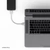 Flexline USB nabíjací a synchronizačný kábel, USB-A na USB-C, 2.0, ABS, biely, 0,5m (FL31-13040)