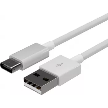 FLEXLINE FL31-13043 USB-A na USB-C nabíjací a synchronizačný kábel, 2.0, ABS, biela, 2m