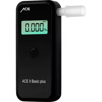 ACE OF SWEDEN ACE alkohol tester II dychový alkohol tester s elektrochemickým snímačom, 4‰ BAC, LCD displej