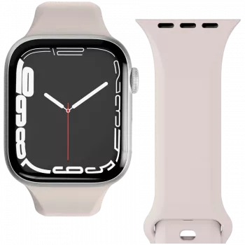 VONMÄHLEN Classic náramok 2 pre Apple Watch 44mm, 45mm, 49mm, univerzálna veľkosť, krémová