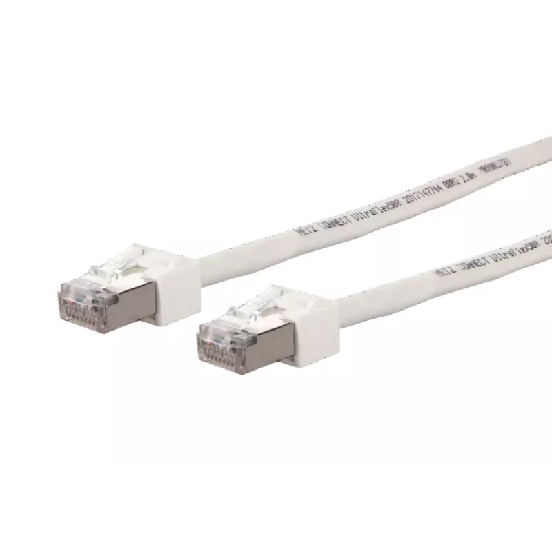 METZ BTR 13084V7588-E Ultraflex500 Cat.6A S/FTP patch kábel RJ45 biely 7,5m