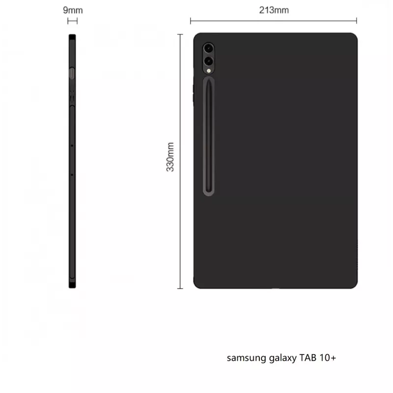 MRDISC zadný kryt pre Samsung Galaxy Tab S10+ 5G 256 GB, čierny TPU (MG-BCSGTABS105GSW)