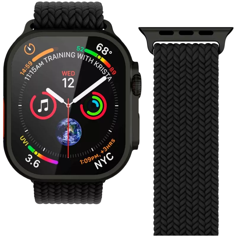 VONMÄHLEN Woven Loop 44, 45, 46, 49 mm univerzálna veľkosť, All Black