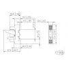 METZ Connect RM21 miniatúrne výkonové relé 24 V AC 1 prepínací 16 A PCB 11051110
