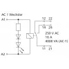METZ Connect RM21 miniatúrne výkonové relé 24 V AC 1 prepínací 16 A PCB 11051110