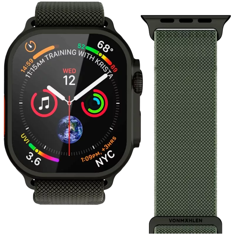 VONMÄHLEN Classic Nylon Loop 44/45/49 mm One Size Olive Black
