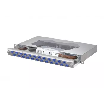 METZ CONNECT zvárací patch panel 24xLC-Duplex OS2 Singlemode 1U 19 palcová rack montáž 1504697424-E