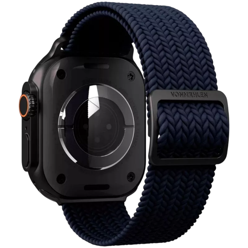 VONMÄHLEN Woven Loop pre 44/45/46/49mm Apple Watch, Navy Black