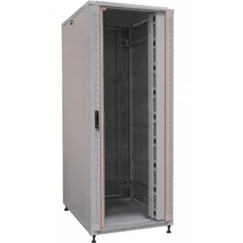 IT-BUDGET 19-palcový serverový rack SRK 42U, 800x1000 mm, sklenené/plné oceľové dvere, káblové kanály, zostavený, svetlosivý (99ITB19SRK42810GGNM)