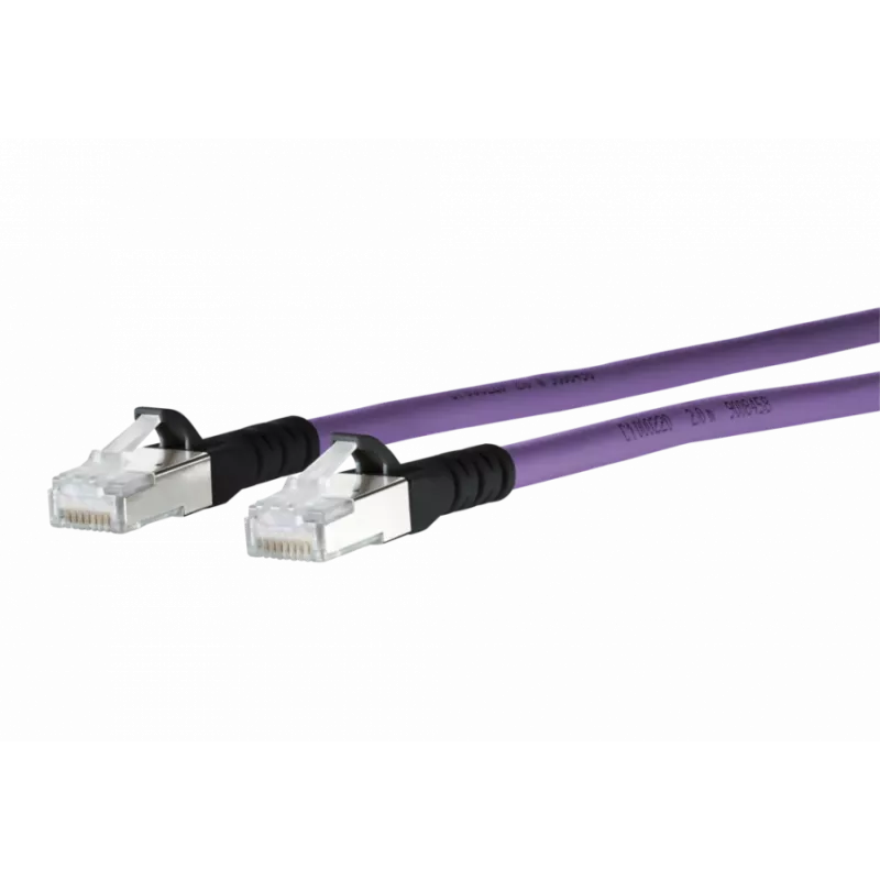 METZ CONNECT 1308451009-E Cat6a S/FTP sieťový kábel, 1 m, fialová