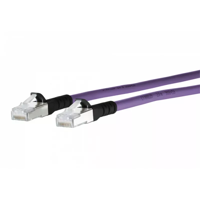 METZ CONNECT 1308451009-E Cat6a S/FTP sieťový kábel, 1 m, fialová